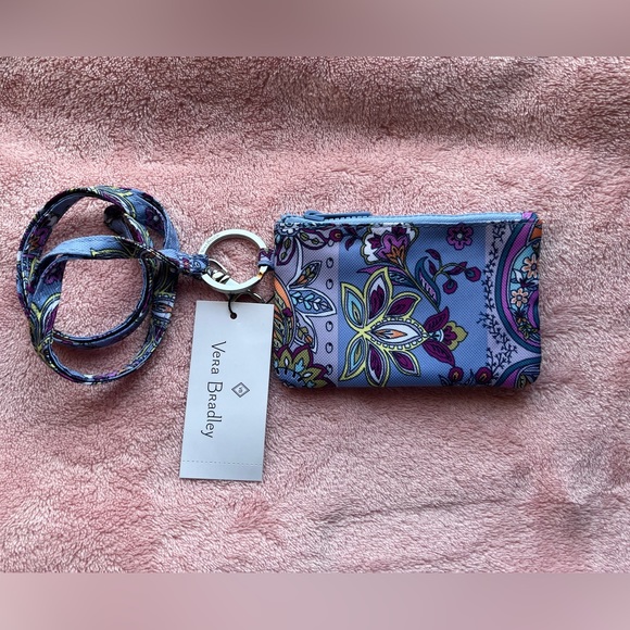 NWTđź’™Vera Bradley Zip-ID & Lanyard Lisbonđź’™ - Picture 2 of 7